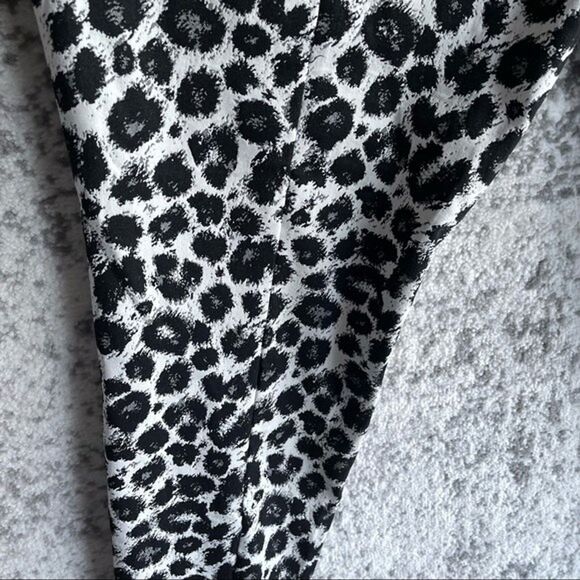 Lane Bryant The Allie Leggings Plus Size 24 Animal Print Monotone Black White - Picture 5 of 11